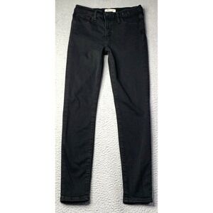 Madewell Jeans Womens Size 27 Roadtripper Mid Rise Skinny Stretch Black Jeans